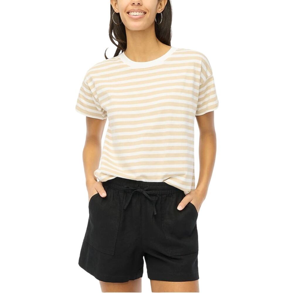 J. Crew Black linen drawstring Women's Shorts